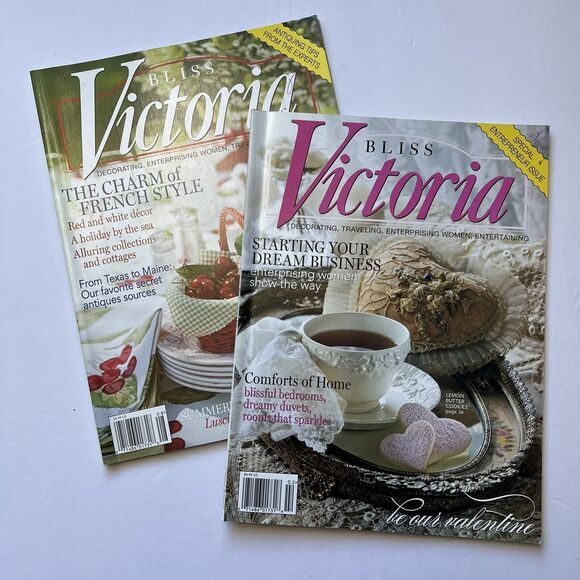 Bliss Victoria Magazines 2010 Set of 2 Special Entrepreneur and Antiquing Tips - Picture 1 of 16